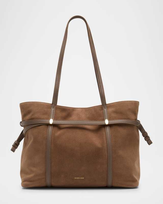 Lasso Belted Suede Tote Bag